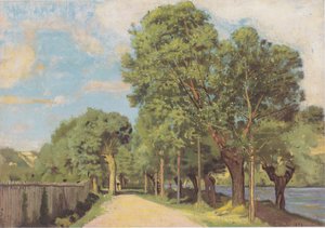ジュネーブ近くの接続の風景 作： Ferdinand Hodler